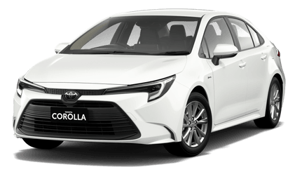 2025 White Corolla Hybrid training car